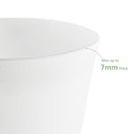 Lot de 3 Pots 30,5/25,4/22,9 cm de Fleurs en Plastique Plantes,Blanche