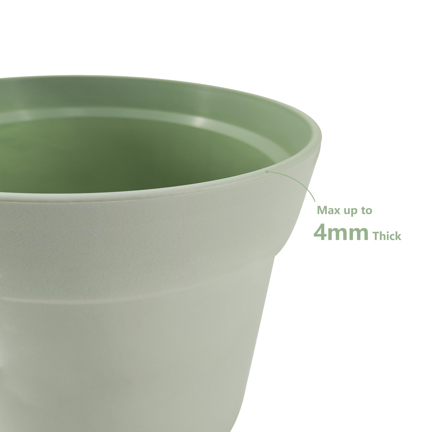 16 Pots de Fleurs en Plastique Plantes, avec Trous de Drainage 15 cm,Couleur