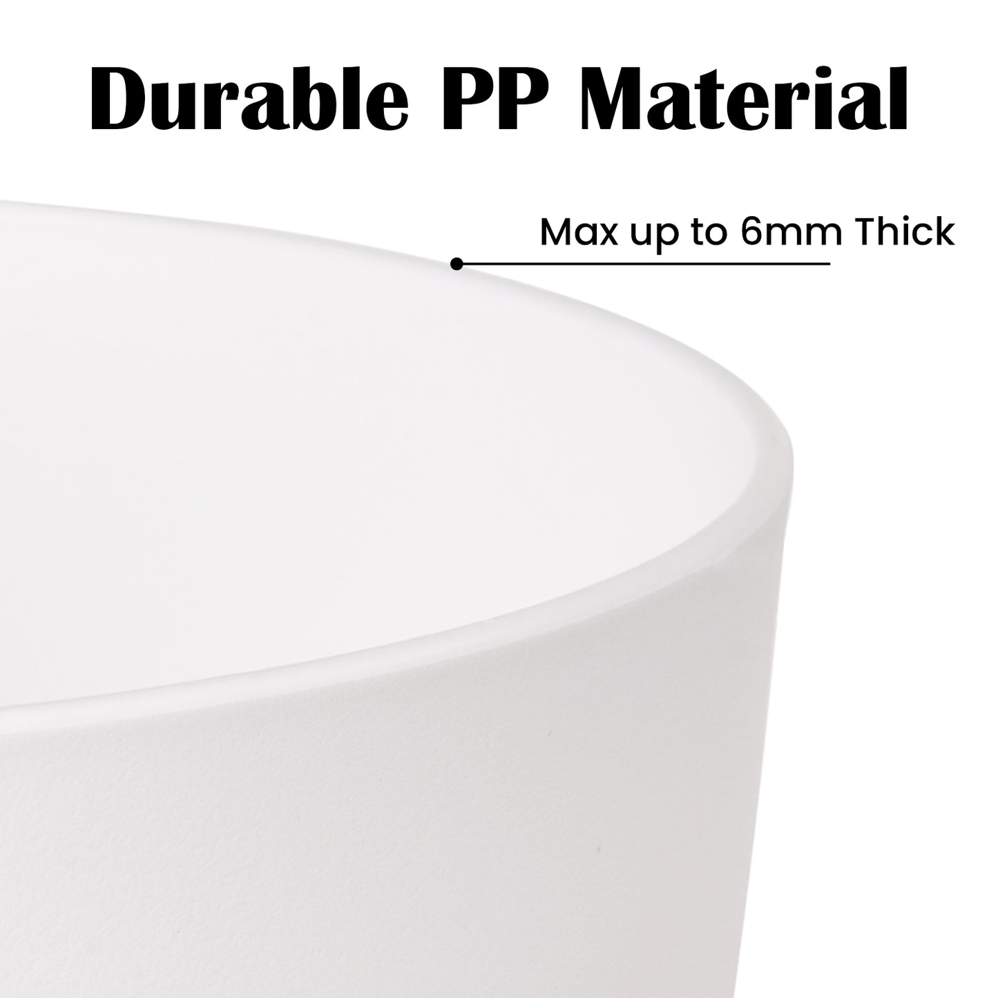 Jardinière en plastique Gardrium, pot de fleurs pour intérieur et extérieur, 10/9/8 pouces, lot de 3, blanc frais